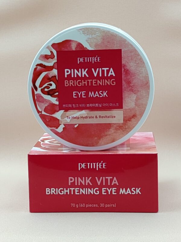 Осветляющие тканевые патчи под глаза petitfee pink vita brightening eye mask (60шт)