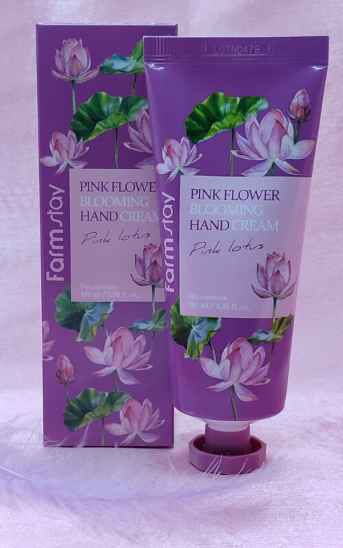 Крем для рук Farmstay Pink Flower Blooming Hand Cream Pink Lotus, 100 мл