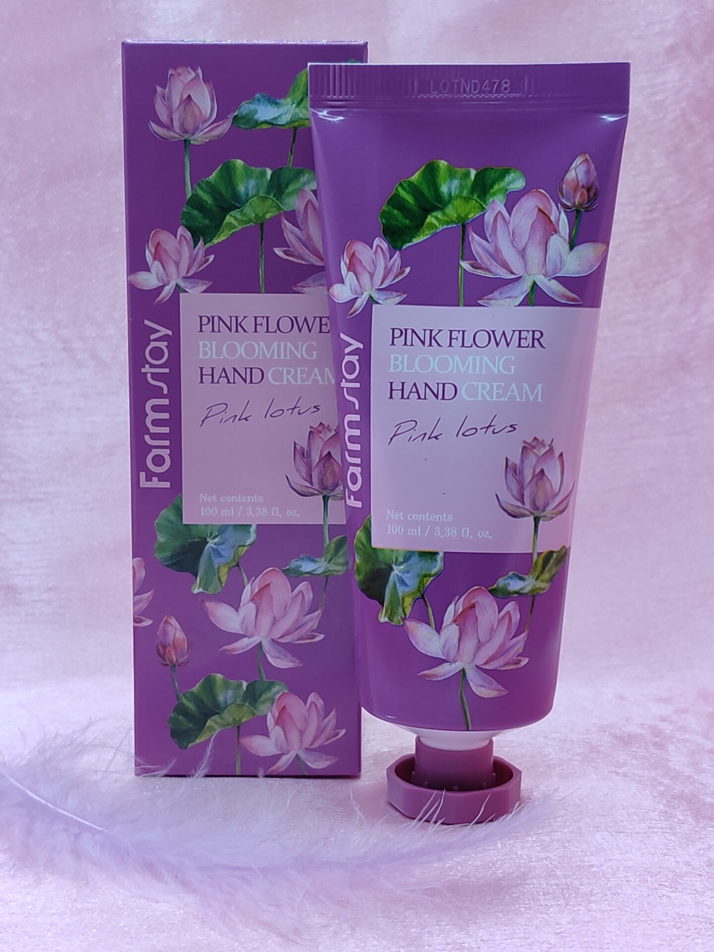 Крем для рук Farmstay Pink Flower Blooming Hand Cream Pink Lotus, 100 мл