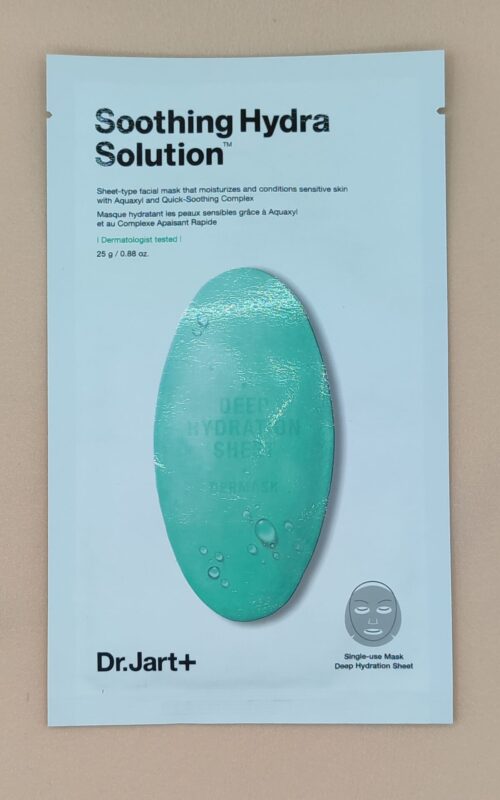Успокаивающая тканевая маска dr.jart+ soothing hydra solution
