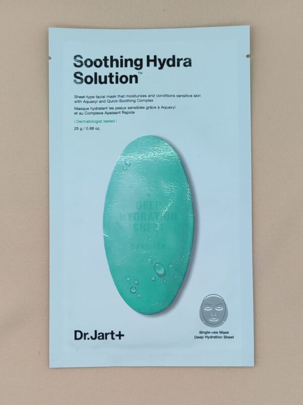 Успокаивающая тканевая маска dr.jart+ soothing hydra solution
