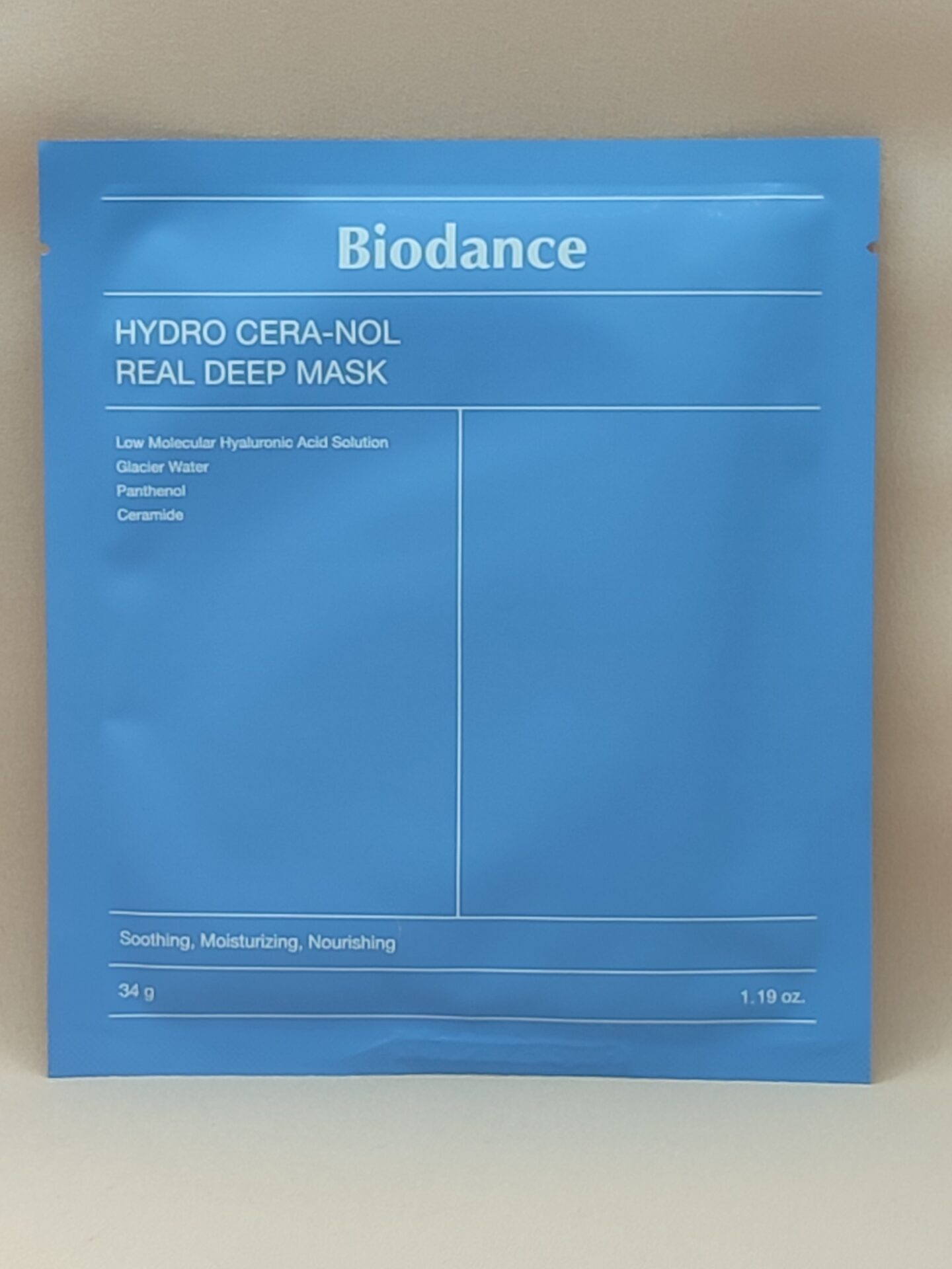 Ночная гидрогелевая увлажняющая маска для лица Biodance Hydro Cera-Nol Real Deep Mask