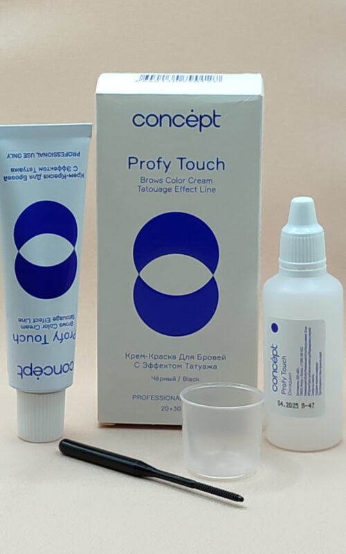 Крем-краска для бровей Concept с эффектом татуажа Profy Touch, черный, 50 мл