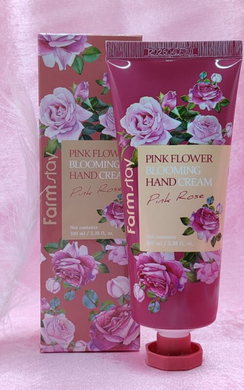 Крем для рук Farmstay Pink Flower Blooming Hand Cream Pink Rose, 100 мл