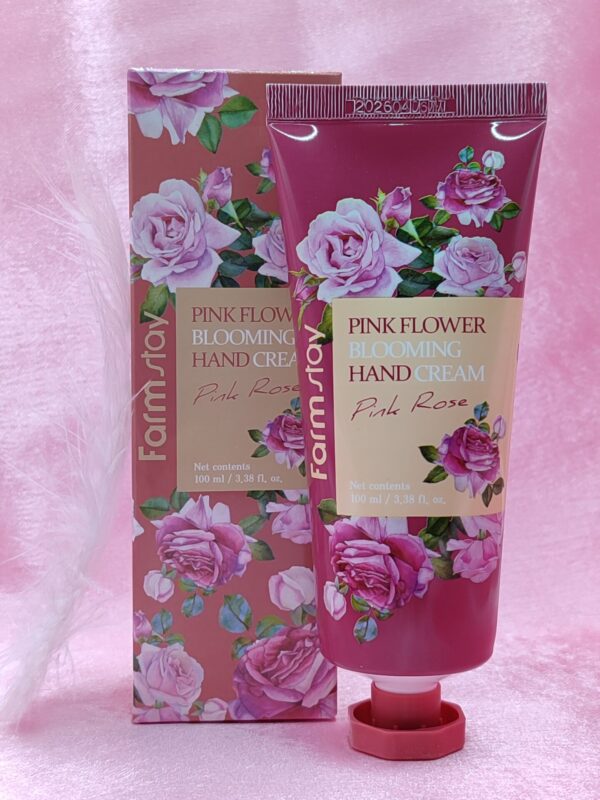 Крем для рук Farmstay Pink Flower Blooming Hand Cream Pink Rose, 100 мл