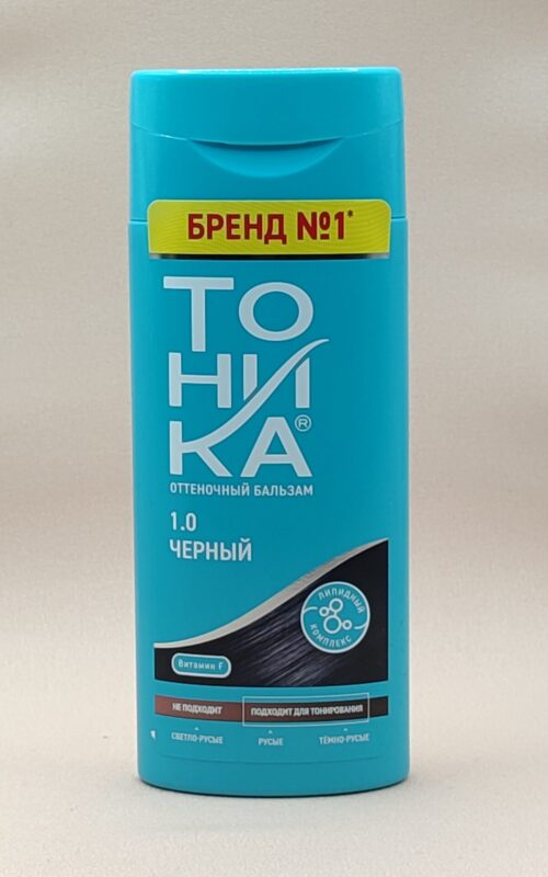 Оттеночный бальзам для волос тоника тон 1.0 черный