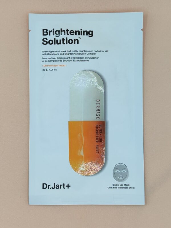Осветляющая тканевая маска для лица dr.jart brightening solution