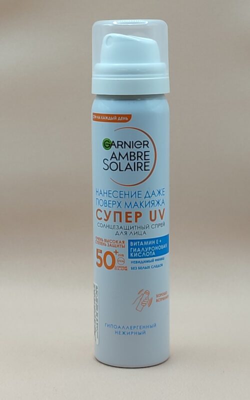 Солнцезащитный спрей garnier ambre solaire spf50 (75мл)