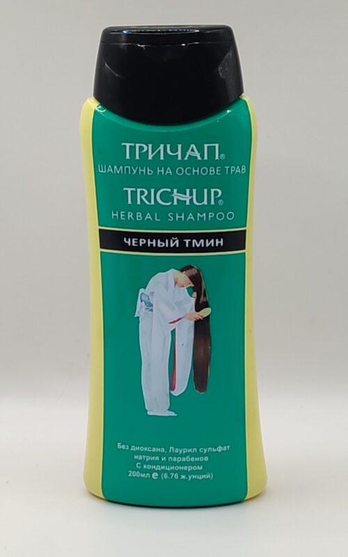 Шампунь для волос на основе трав питательный «чёрный тмин» black seed trichup / 200 мл