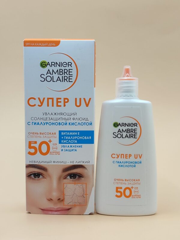 Солнцезащитный флюид Garnier Ambre Solaire супер UV SPF 50, 40 мл