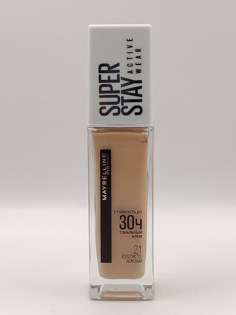 Тональный крем maybelline super stay active wear 30h 21 теплый-бежевый