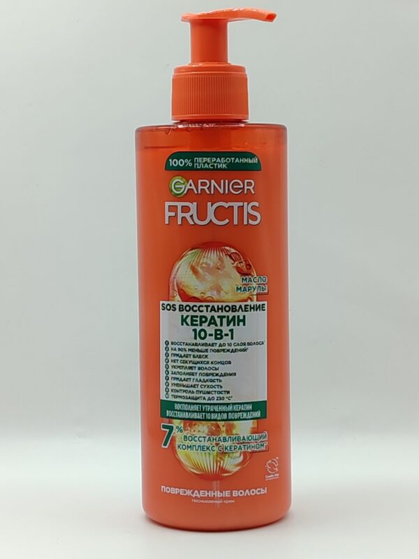 Несмываемый крем для волос garnier fructis sos спасатель волос 10в1. 400 мл