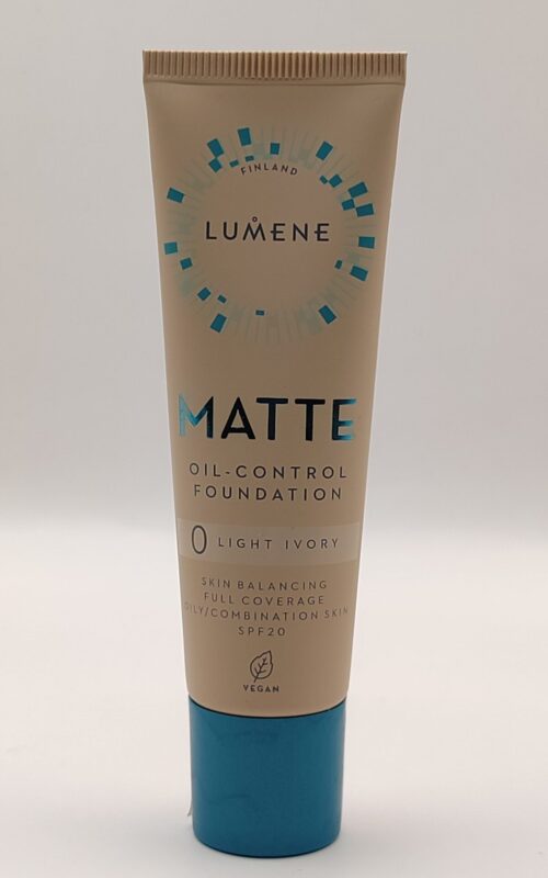 Матирующая тональная основа lumene matte control oil-free foundation spf20 № 0 light ivory