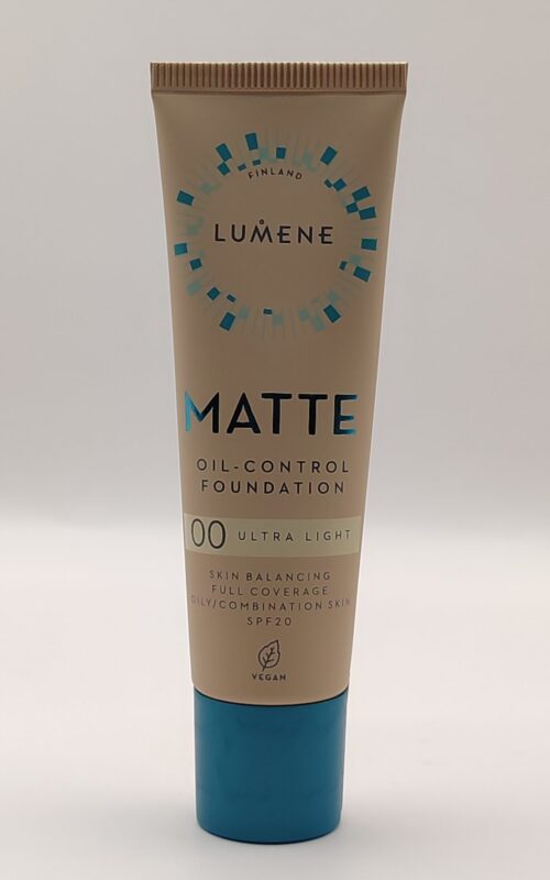 Матирующая тональная основа lumene matte control oil-free foundation spf20 no.00 ultra light