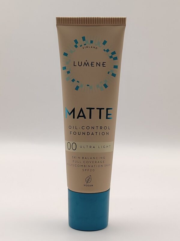 Матирующая тональная основа lumene matte control oil-free foundation spf20 no.00 ultra light