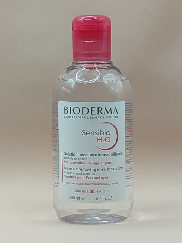 Мицеллярная вода для чувствительной кожи лица h2o sensibio bioderma. 250 мл