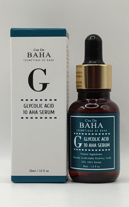 Сыворотка c гликолевой кислотой для проблемной кожи cos de baha glycolic acid 10 aha serum. 30мл