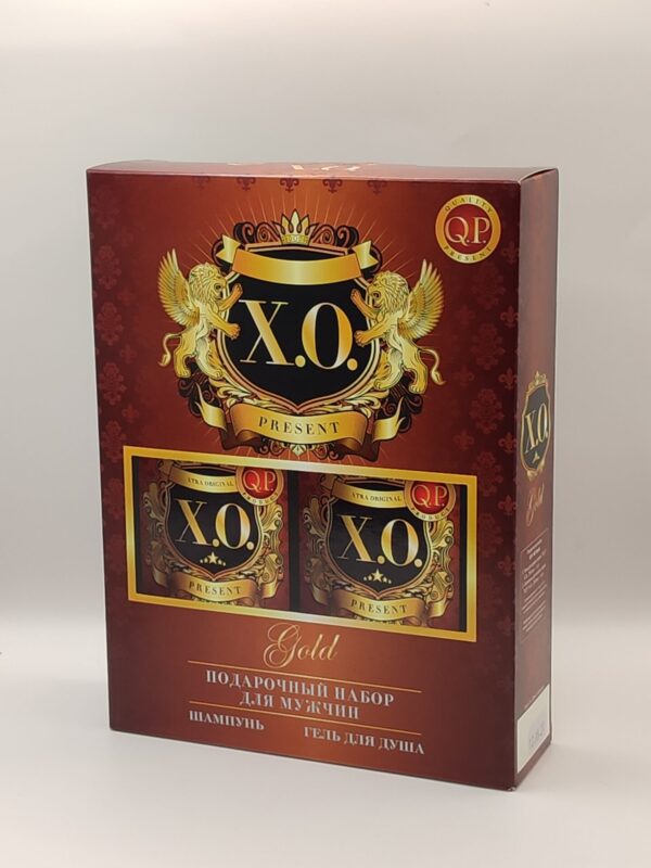 Мужской подарочный набор q.p. x.o gold (шампунь + гель для душа)