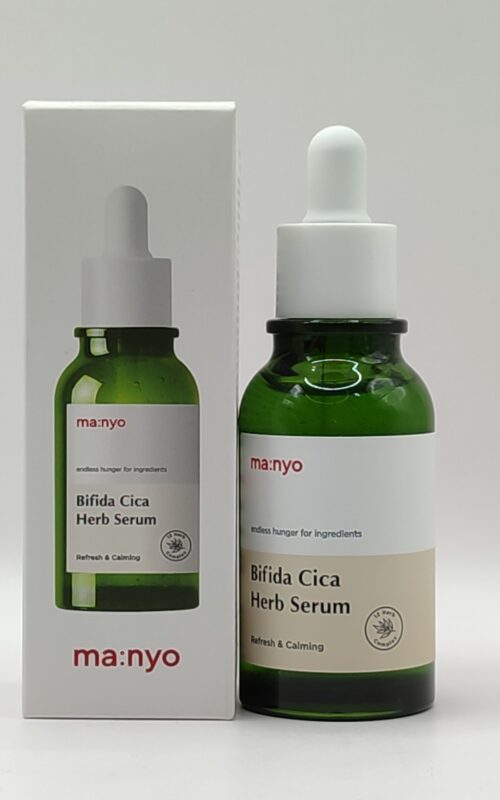 Успокаивающая сыворотка против воспалений manyo bifida cica herb serum 50мл