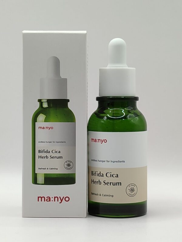 Успокаивающая сыворотка против воспалений manyo bifida cica herb serum 50мл