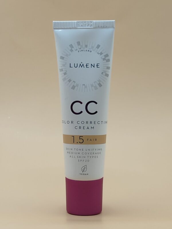 Cc-крем для лица lumene color correcting cream абсолютное совершенство spf20 (30 мл) - fair натуральный