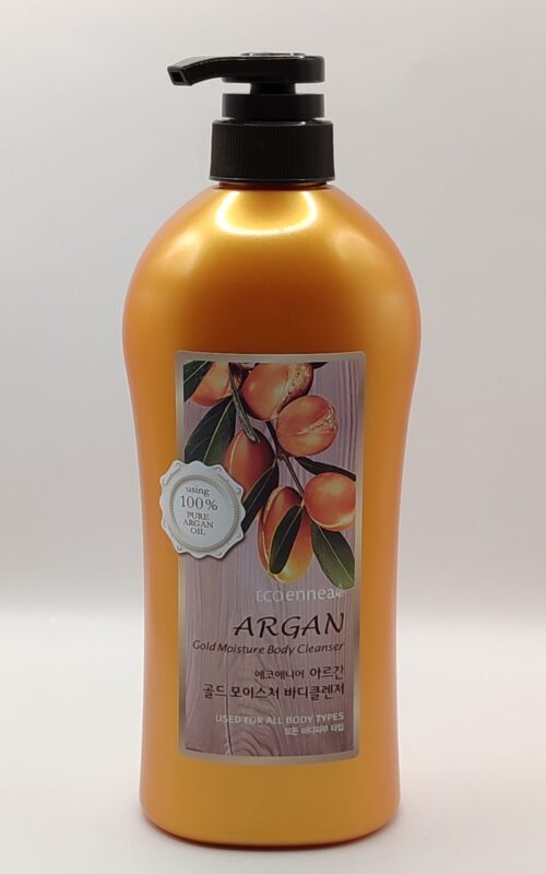 Гель для душа увлажняющий welcos ecoennea argan gold