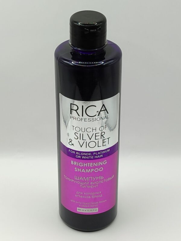 Тонирующий шампунь для блондинок rica professional touch of silver&violet. 450 мл
