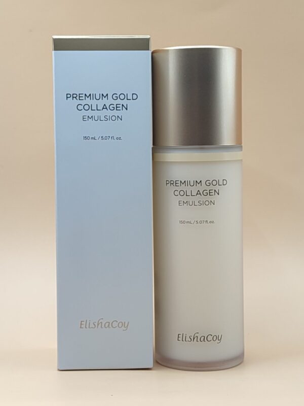 Омолаживающая эмульсия для сухой кожи лица elishacoy premium gold collagen emulsion (150мл)