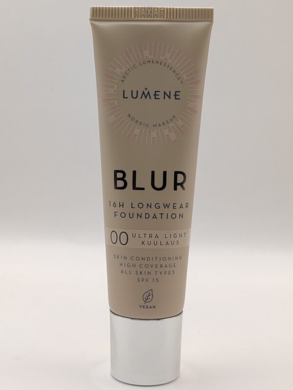 Стойкая тональная основа lumene blur spf 15 № 00 ultra light 30 мл