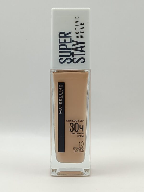 Тональный крем maybelline super stay active wear 30h 10 темно-бежевый