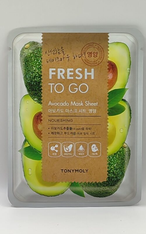 Тканевая маска маска для лица avocado tonymoly fresh to go