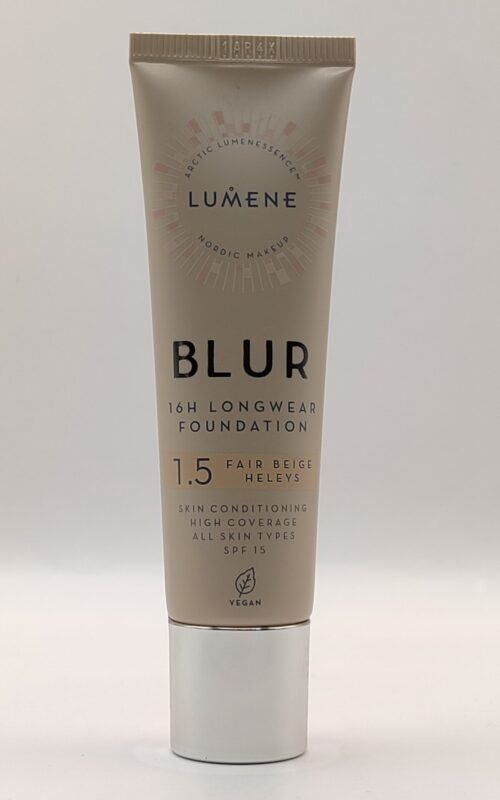 Стойкая тональная основа lumene blur spf 15 № 1.5 fair beige 30 мл