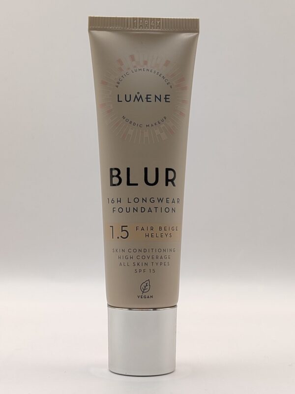 Стойкая тональная основа lumene blur spf 15 № 1.5 fair beige 30 мл