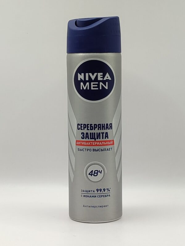 Дезодорант-антиперспирант спрей nivea men серебрянная защита 150 мл