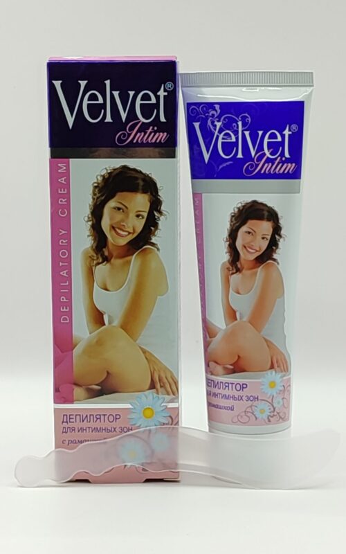 Крем для депиляции velvet для интимных зон с ромашкой 100 мл