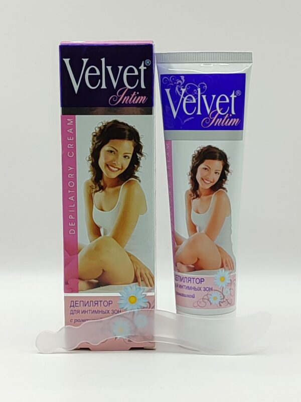 Крем для депиляции velvet для интимных зон с ромашкой 100 мл