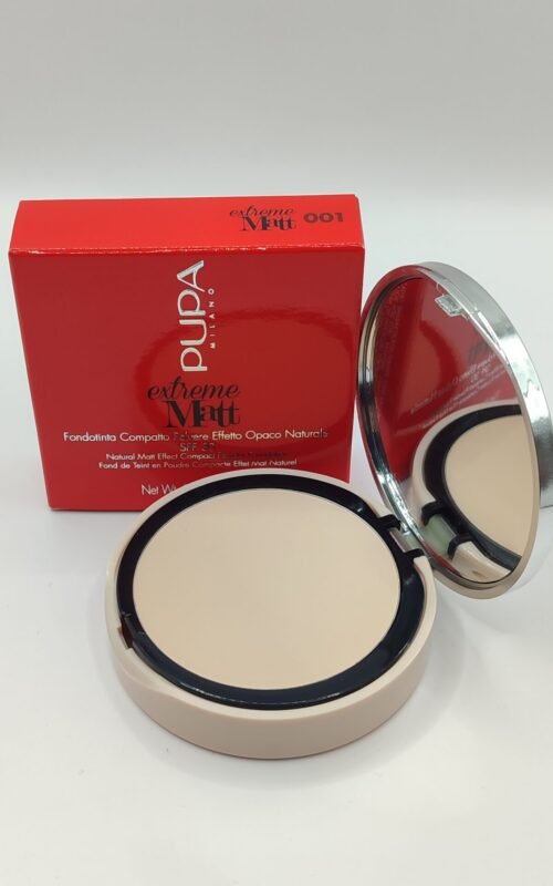 Пудра pupa extreme matt compact powder №001