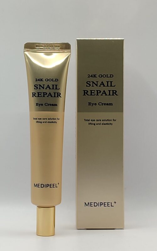 Крем для кожи вокруг глаз с золотом и муцином улитки medi-peel 24k gold snail repair eye cream. 40мл
