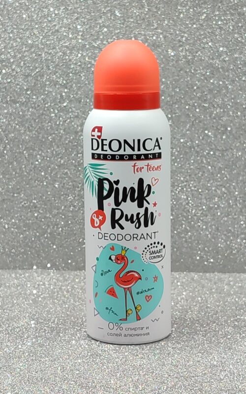 Дезодорант спрей deonica for teens pink rush 8+ 125 мл
