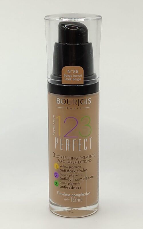 Тональный крем bourjois 1.2.3. perfect № 55 темно-бежевый 30 мл