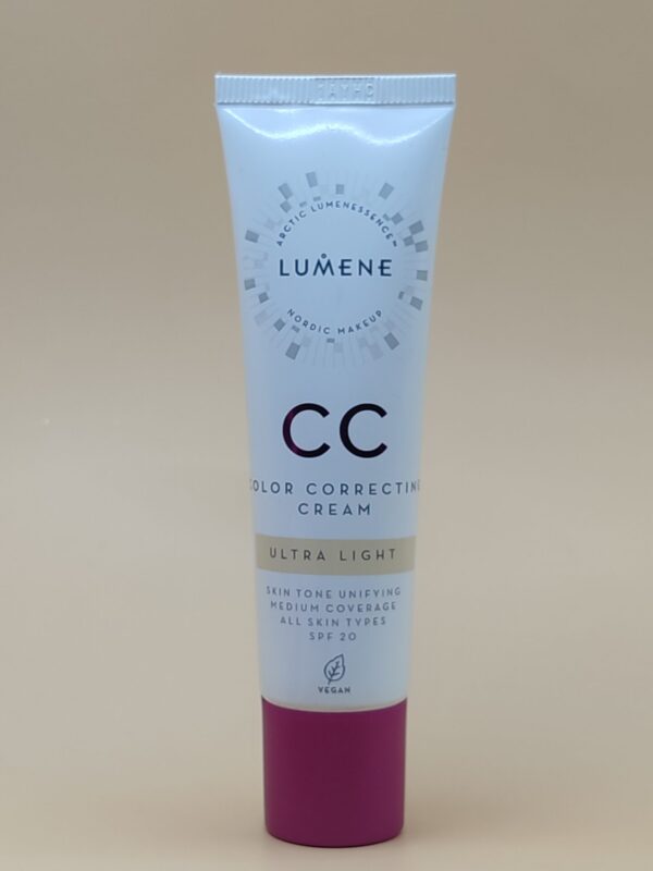 Cc-крем для лица lumene color correcting cream абсолютное совершенство spf20 (30 мл) - ultra light фарфоровый