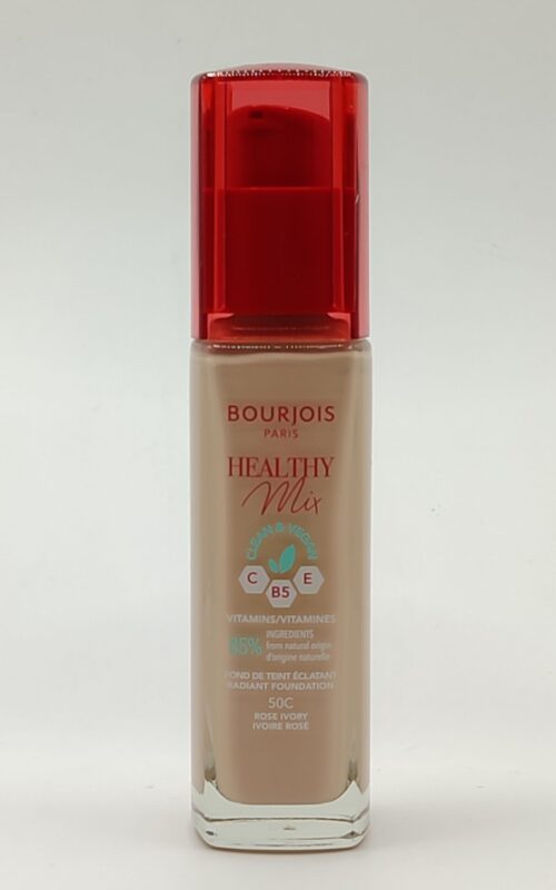 Тональный крем витаминизированый bourjois healthy mix clean & vegan №50 light ivory