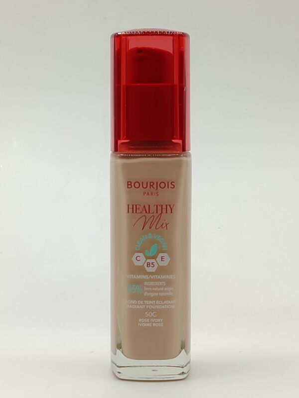 Тональный крем витаминизированый bourjois healthy mix clean & vegan №50 light ivory