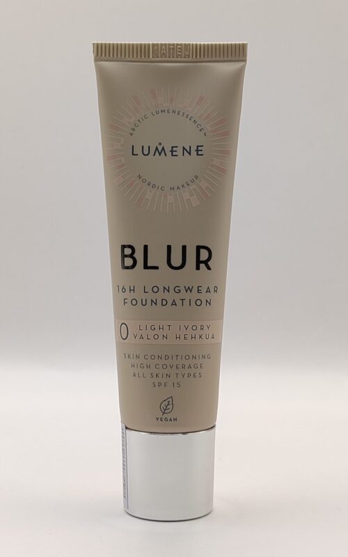 Стойкая тональная основа lumene blur spf 15 № 0 light ivory 30 мл