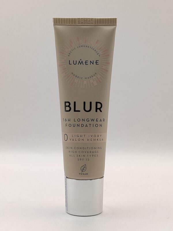 Стойкая тональная основа lumene blur spf 15 № 0 light ivory 30 мл