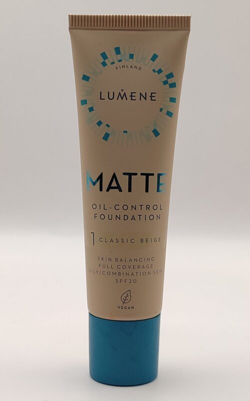 Матирующая тональная основа lumene matte control oil-free foundation spf20 № 1 classic beige