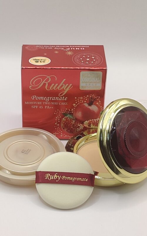 Пудра для лица с запаской ruby pomegranate two way cake #23