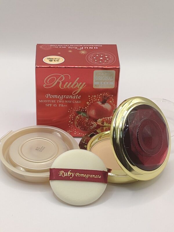 Пудра для лица с запаской ruby pomegranate two way cake #23