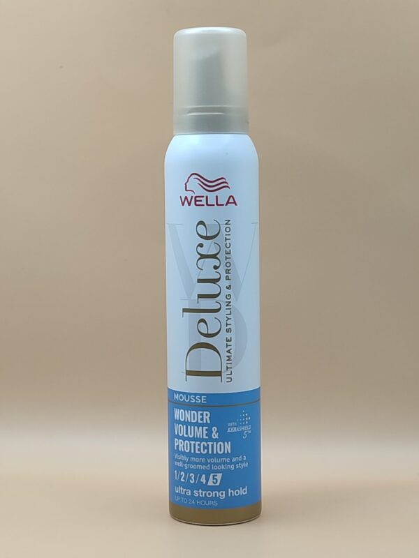 Мусс для волос с эффектом объёма wella deluxe wonder volume&protection 200мл