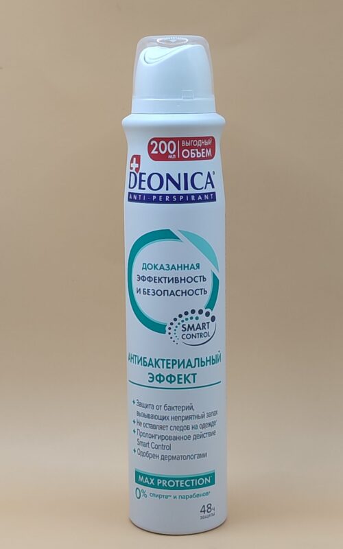 Дезодорант-антиперспирант спрей deonica антибактериальный эффект